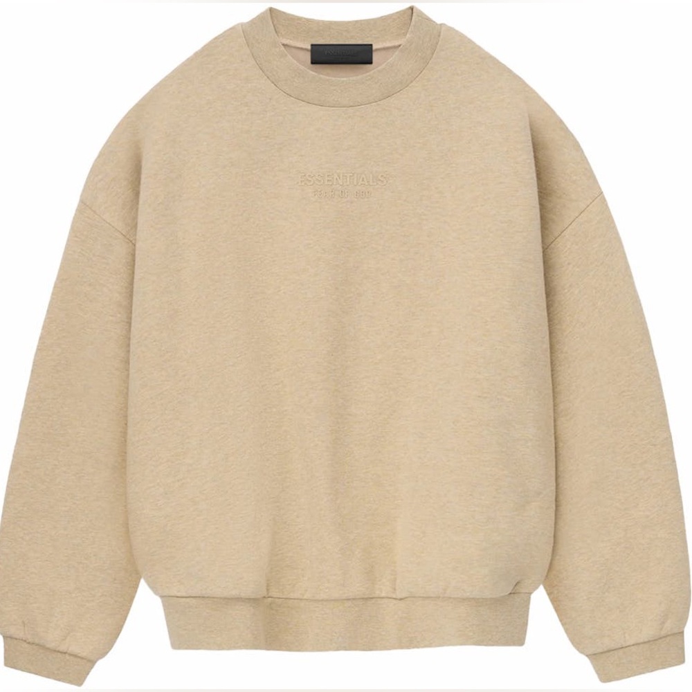 Fear of God Essentials Crewneck in Gold Heather